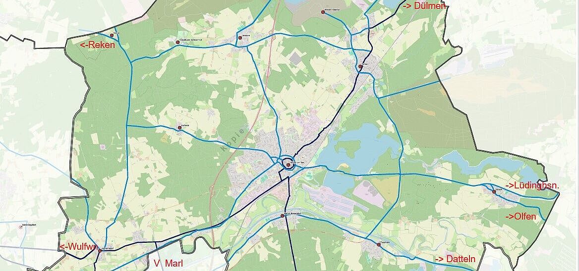 Radzielnetz Haltern am See